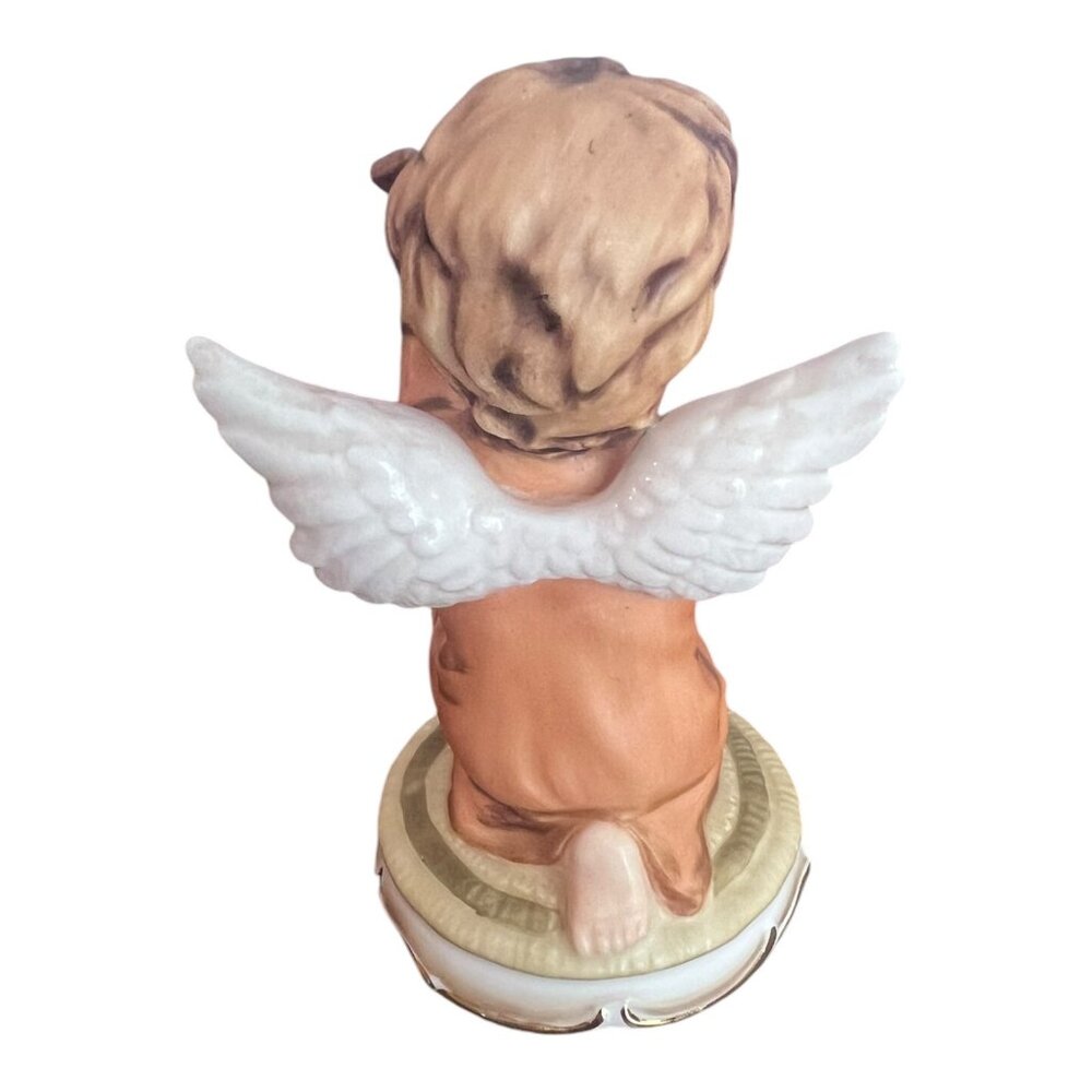 Vtg Gorham Angel’s Serenade Guitar Player Bone China Figurine by Maruri 4.25in T - Picture 3 of 6